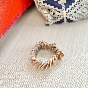 Stacked Pearlescent Shell Bracelet